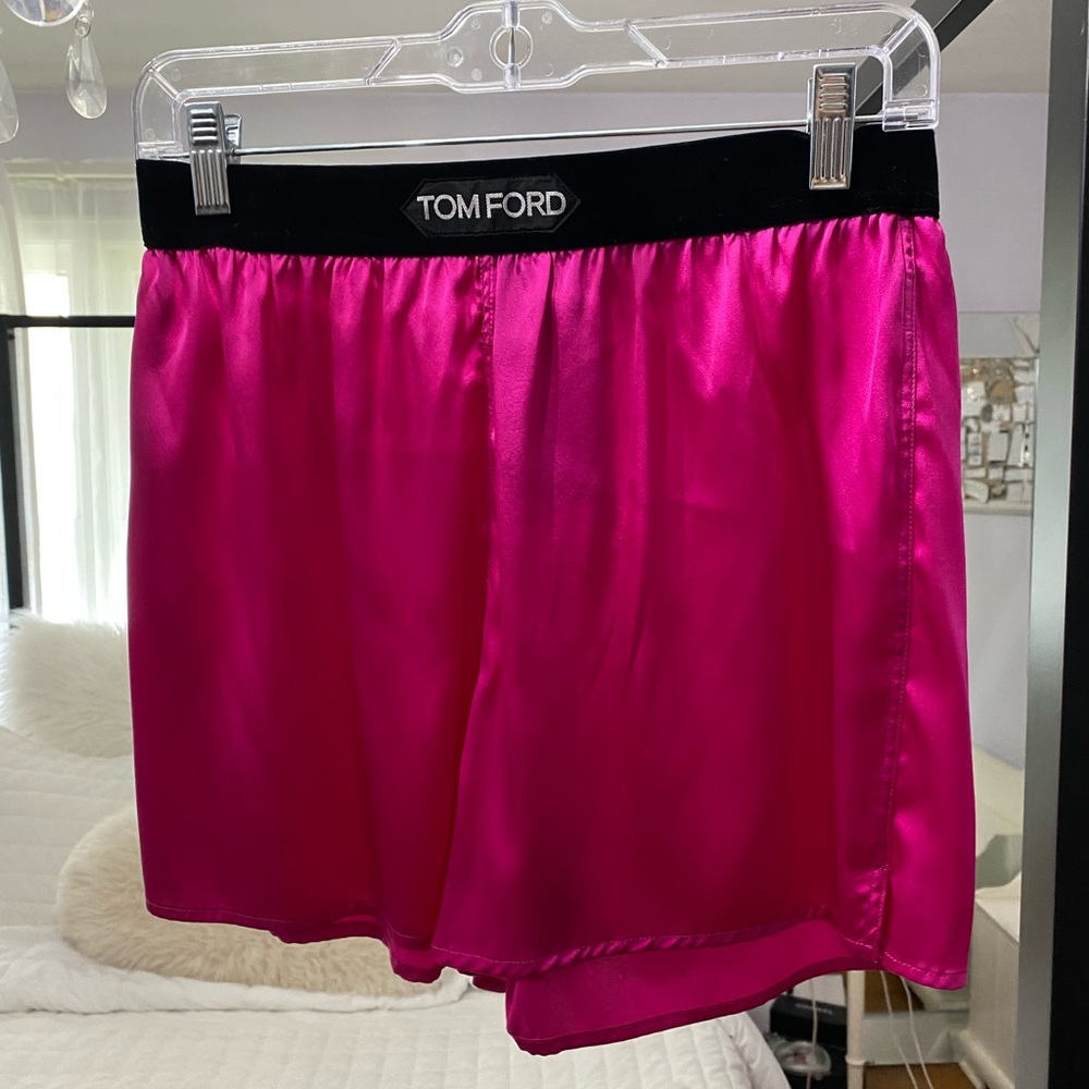 Tom Ford Fuchsia Satin Shorts